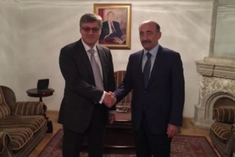 Əbülfəs Qarayev Rusiya mədəniyyət nazirinin müavini ilə görüşüb