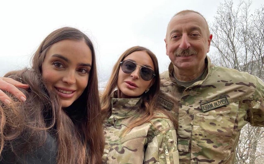 Mehriban Əliyeva işğaldan azad olunmuş ərazilərdən videogörüntülər paylaşıb