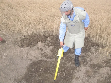 ANAMA cəbhəyanı bölgələrdə 3 ədəd partlamamış hərbi sursat aşkar edib