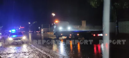 Şəkidə iki avtomobil toqquşub, xəsarət alanlar var