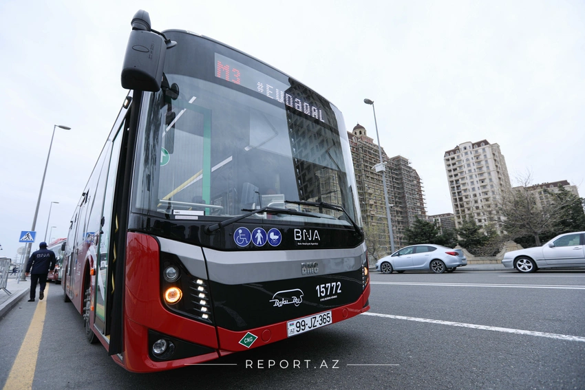 Metronun qarşısından hərəkət edəcək əlavə avtobuslar xəttə buraxılır