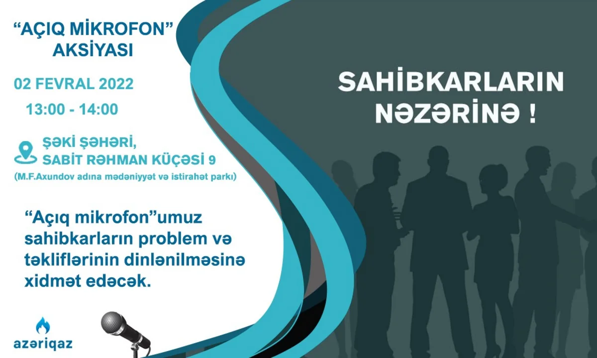 “Azəriqaz” Şəkidə sahibkarlarla görüş keçirəcək