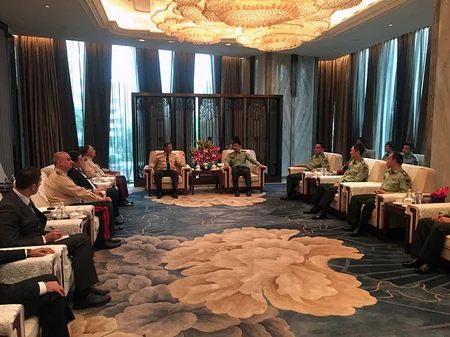 Azerbaijani defence minister meets with PRC’s Western Theater Commander