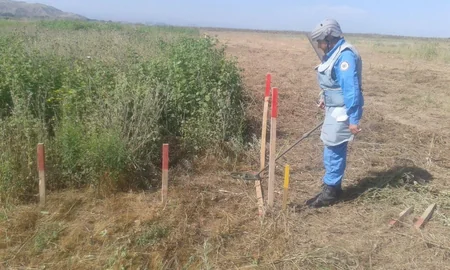 Cocuq Mərcanlı kəndində 4 ədəd piyada və tank əleyhinə mina tapılıb