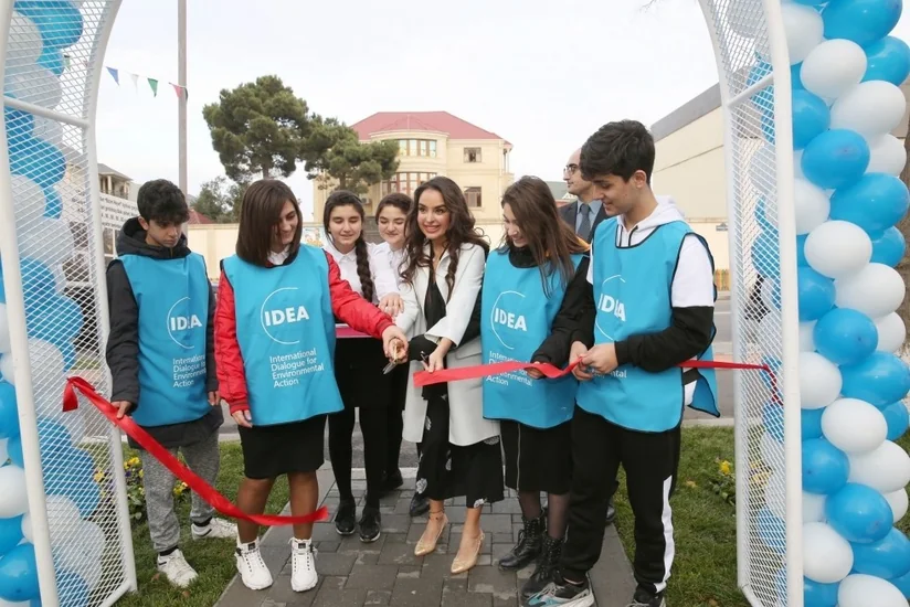 “Bizim həyət” layihəsi çərçivəsində Nizami rayonunda daha bir həyət abadlaşdırılıb - FOTO