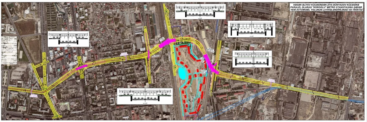 AAYDA: Koroğlu metro stansiyasına qədər yeni avtomobil yolunun tikintisinə başlanılır
