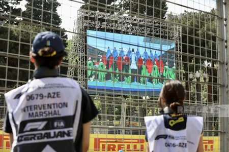 “Formula 1”: Azərbaycan Qran-prisinin qalibləri mükafatlandırılıblar - FOTOREPORTAJ