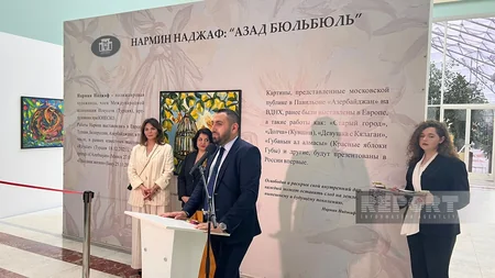 Moskvada azərbaycanlı rəssamın sərgisi açılıb