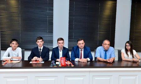 Təhsil naziri olimpiada qalibləri ilə görüşüb