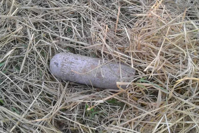 Tərtərdə top mərmisi aşkarlanıb - FOTO