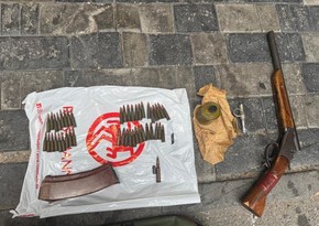 В Сабаильском районе обнаружены оружие и боеприпасы