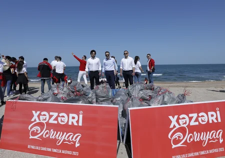 “Xəzəri Qoruyaq!” genişmiqyaslı təmizlik aksiyası başa çatıb
