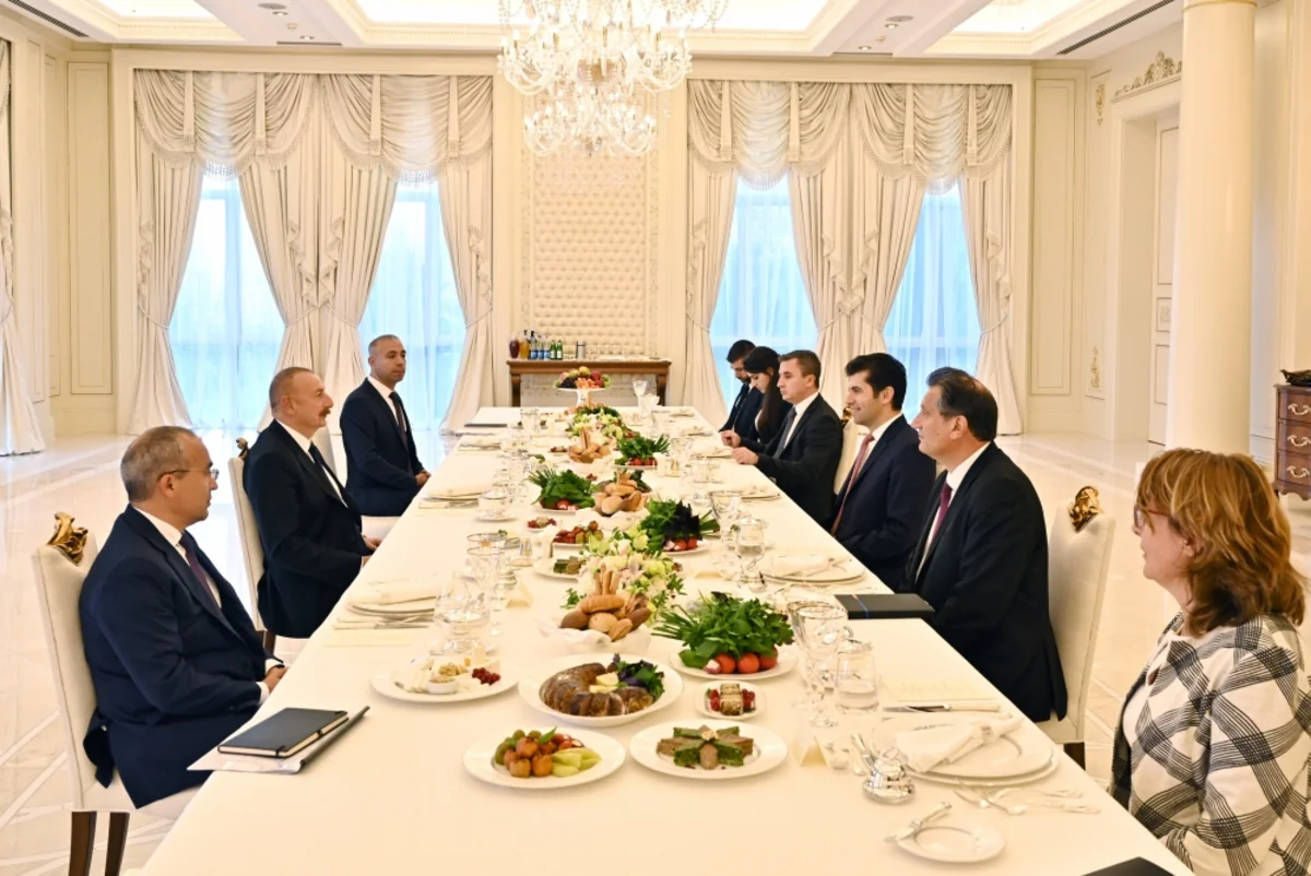 President of Azerbaijan, Bulgarian PM have joint working dinner