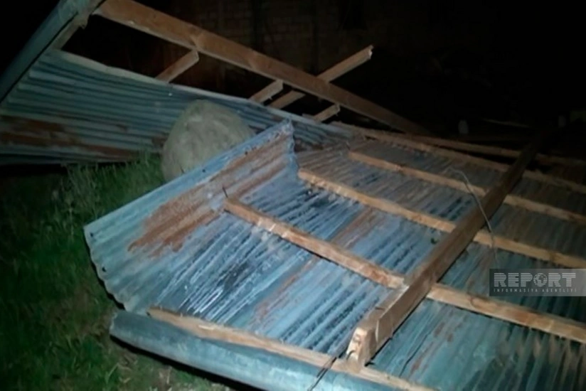 Göygöldə dam örtüyü sakinlərin üzərinə aşıb, xəsarət alanlar var