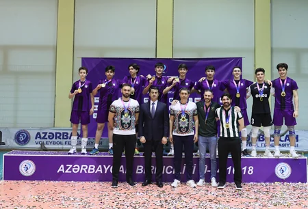 18 yaşadək voleybolçular arasında Azərbaycan çempionatına yekun vurulub