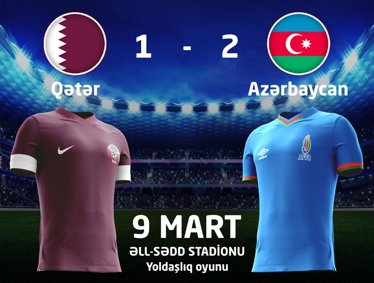 Azərbaycan millisi 2017-ci ildə ilk oyununu qələbə ilə başa vurub