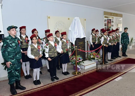 Sumqayıtda şəhid mayor Anar Şükürovun büstünün və xatirə muzeyinin açılışı olub