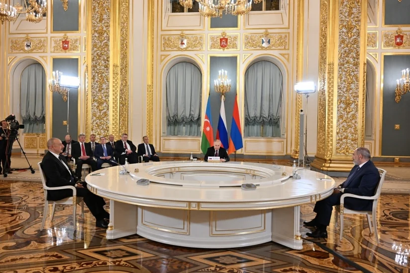 Moskvada Azərbaycan, Rusiya və Ermənistan liderlərinin üçtərəfli Zirvə görüşü olub - YENİLƏNİB - 2