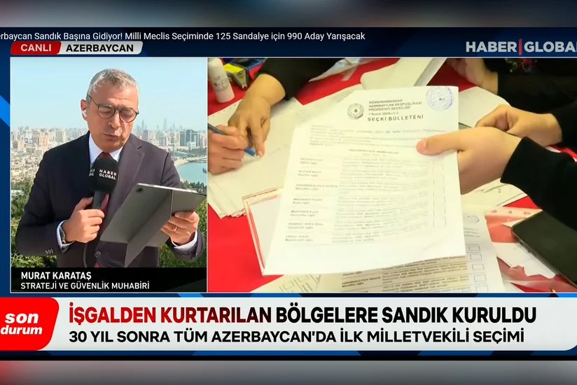 Haber Global covers parliamentary elections in Azerbaijan