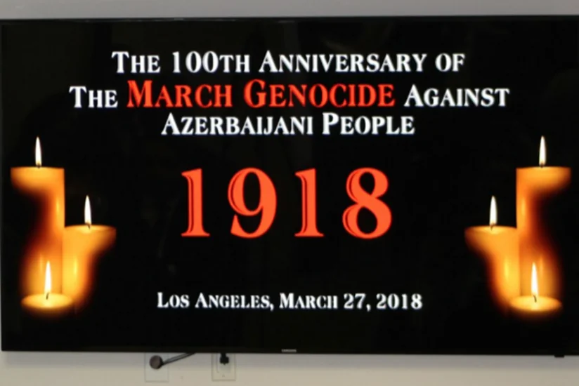 31 Mart - Azərbaycanlıların Soyqırımı Günü Los-Ancelesdə anılıb