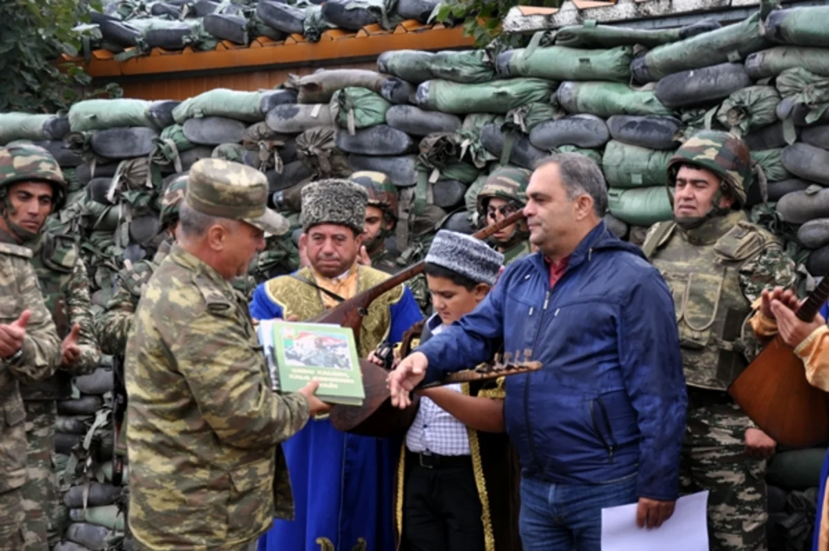 Cəbhə bölgəsində hərbçilər üçün tədbir keçirilib