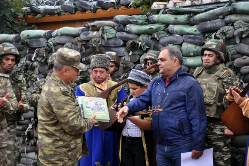 Cəbhə bölgəsində hərbçilər üçün tədbir keçirilib
