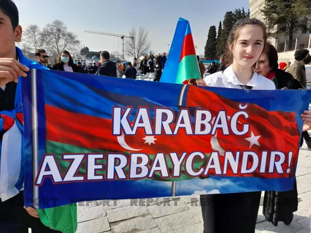 Beyazit meydanında Xocalı soyqırımının 30-cu ildönümü ilə əlaqədar aksiya keçirilib