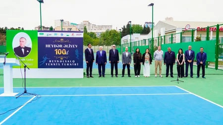 Heydər Əliyevin 100 illiyinə həsr olunan beynəlxalq turnirin açılış mərasimi keçirilib