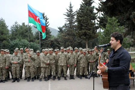 Hərbi qulluqçuların asudə vaxtı yüksək səviyyədə təşkil olunur