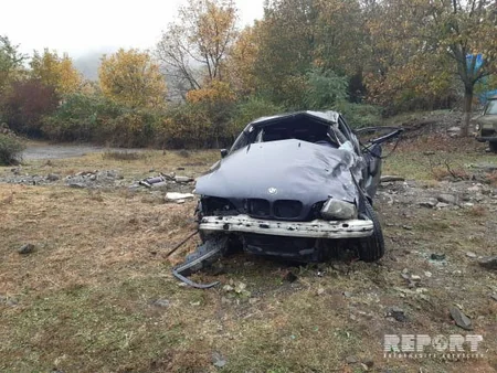 В Исмаиллы автомобиль упал в реку, водитель погиб - ФОТО - ВИДЕО