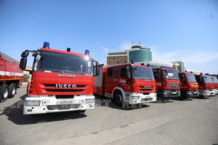 Azərbaycanın yanğın-xilasetmə qüvvələrinin növbəti qrupu Türkiyəyə yola düşüb