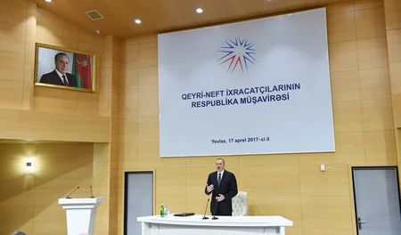 Prezident İlham Əliyevin sədrliyi ilə Yevlaxda qeyri-neft ixracatçılarının respublika müşavirəsi keçirilib - YENİLƏNİB-2