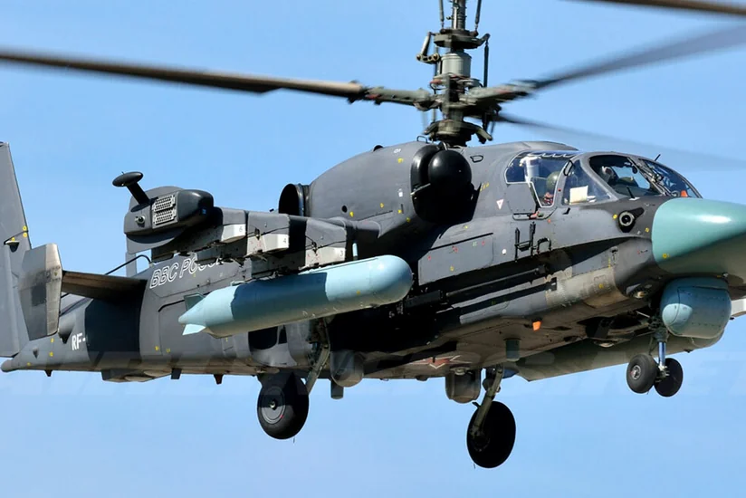 ВС Украины уничтожили российский вертолет Ка-52 Аллигатор