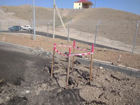 Təmas xəttində mərmi qalıqları aşkarlandı