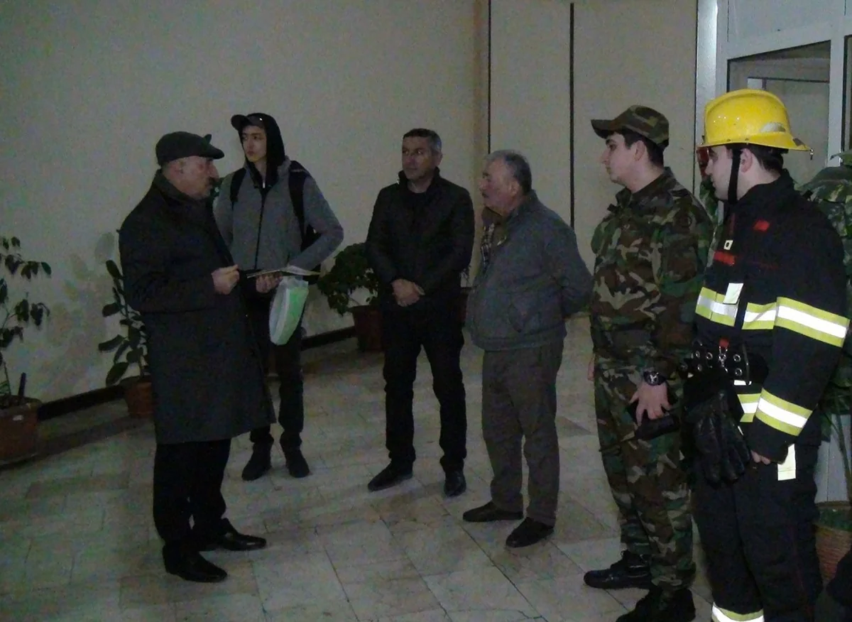 FHN Yasamalda şərti yanğın təlimi keçirib