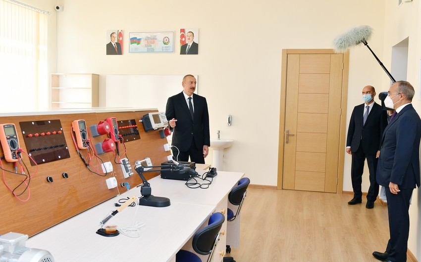 President inaugurates Vocational Education Center at Sumgayit Chemical Industry Park