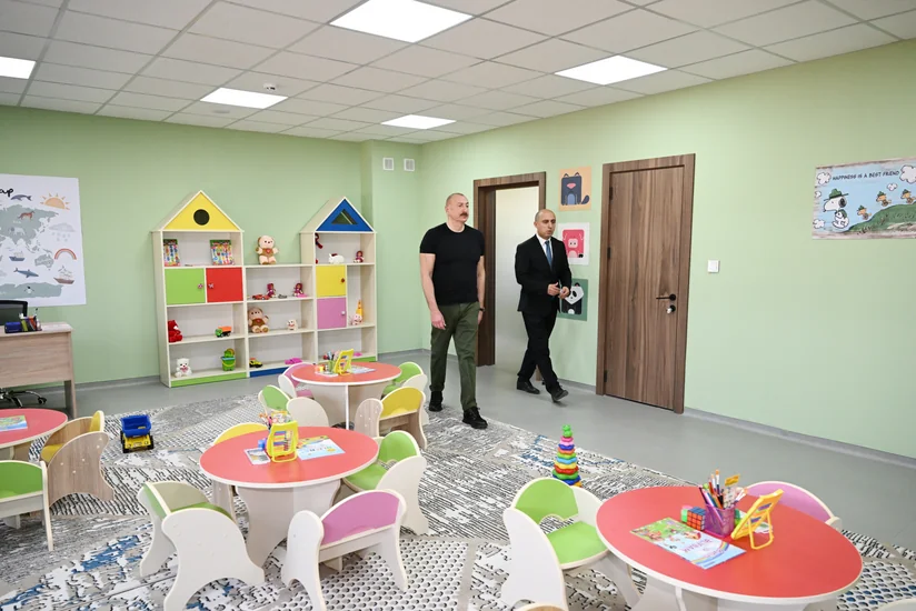 Ağdam şəhərində 1 nömrəli körpələr evi-uşaq bağçası istifadəyə verilib