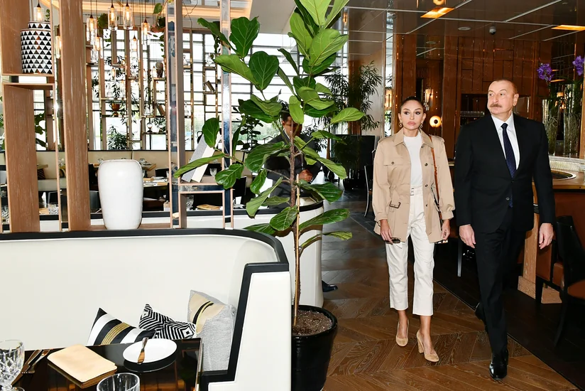 Ilham Aliyev and Mehriban Aliyeva attend opening of Ritz-Carlton Baku hotel