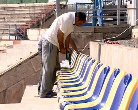 ​Gəncə şəhər stadionunda oturacaqların yenilənməsinə başlanılıb