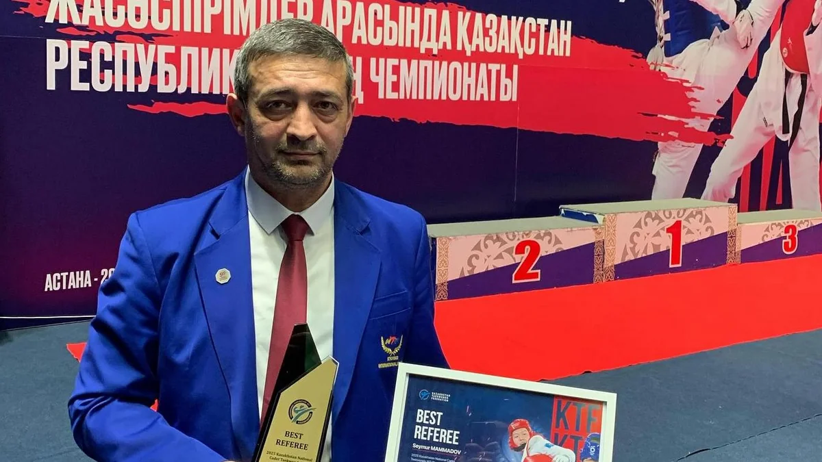 Azərbaycanlı referi Qazaxıstanda ən yaxşı hakim adına layiq görülüb