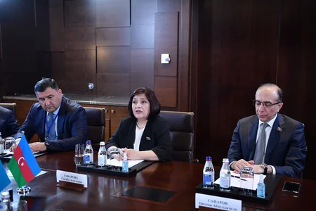 Sahibə Qafarova Qazaxıstan Parlamenti Senatının sədri ilə görüşüb