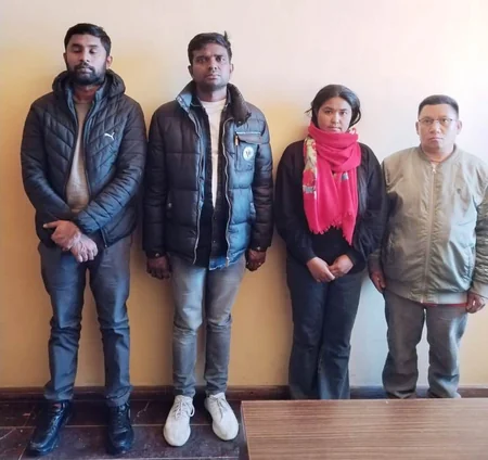 Azərbaycandan Gürcüstana qanunsuz keçmək istəyən əcnəbilər və azərbaycanlı bələdçi saxlanılıb