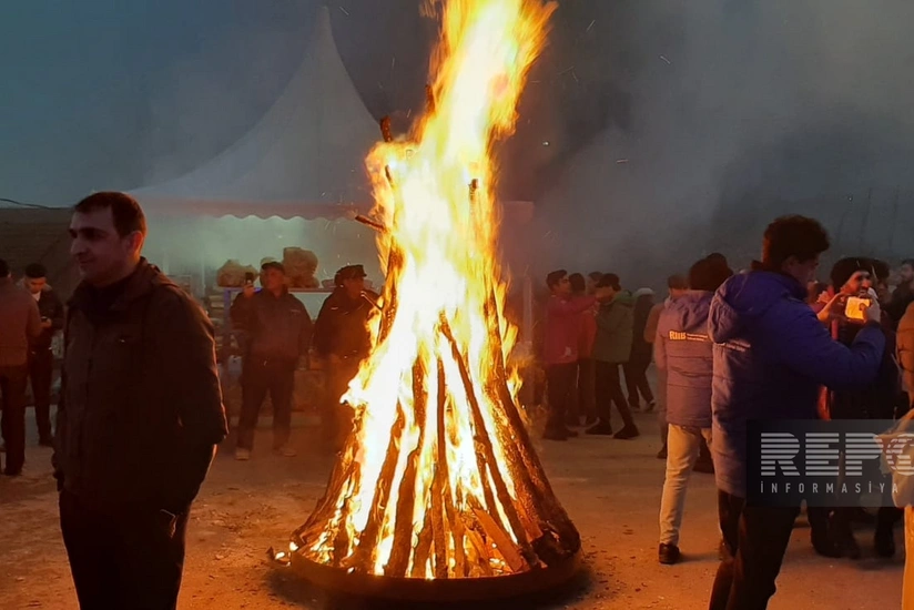 Şuşada Novruz tonqalı qalanıb, aksiya bayram əhvali-ruhiyyəsi ilə davam edir 
