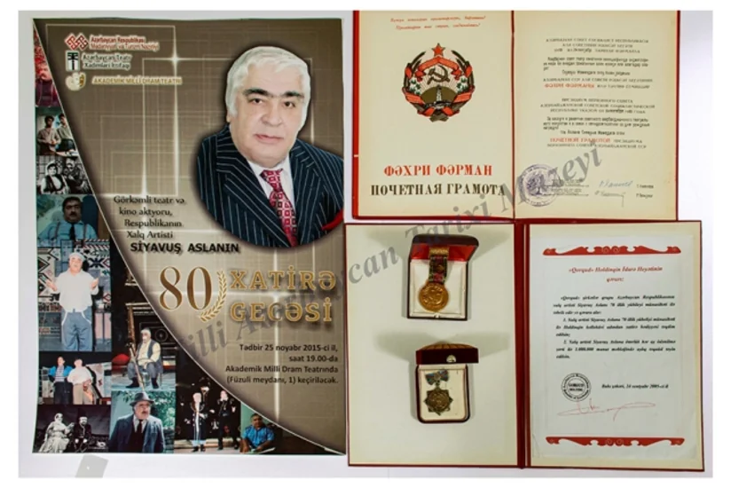 Xalq artisti Səyavuş Aslana məxsus materiallar Tarix Muzeyinə verilib