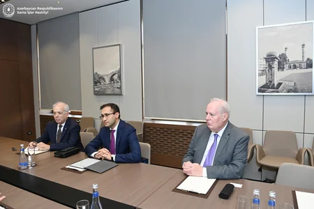 Джейхун Байрамов встретился с делегацией Caspian Policy Center