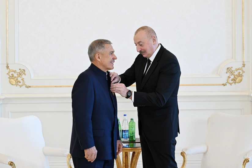 Rüstəm Minnixanovun “Dostluq” ordeni ilə təltifedilmə mərasimi olub - YENİLƏNİB