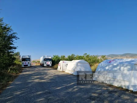 Food cargo sent from Baku for Armenians waiting on Aghdam-Khankandi road for 4 days