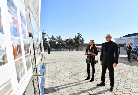 Prezident Quba Olimpiya İdman Kompleksində yenidənqurmadan sonra yaradılan şəraitlə tanış olub