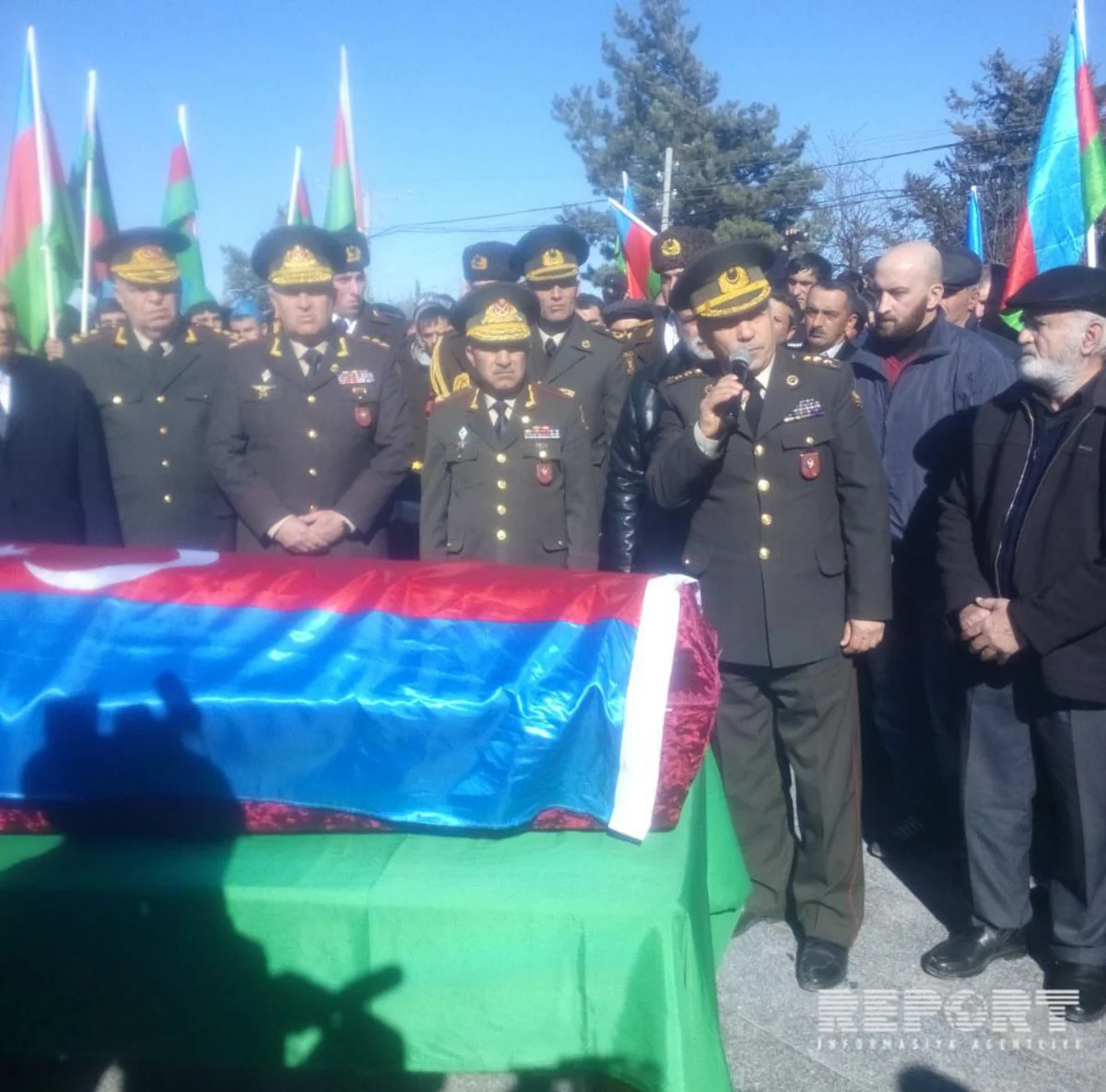 Şəhid Çingiz Qurbanov Qusardakı Şəhidlər Xiyabanında torpağa tapşırılıb - FOTO - VİDEO - YENİLƏNİB