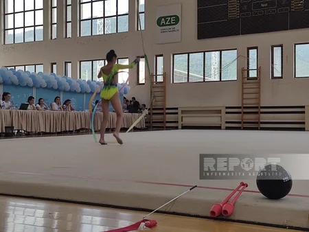 Qəbələdə bədii gimnastika üzrə VIII bölgələrarası kubok keçirilib